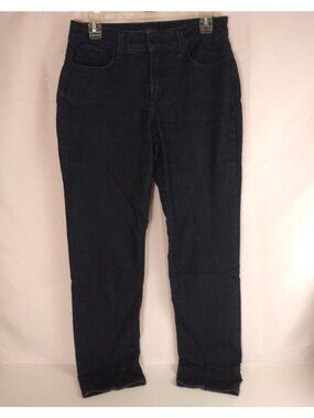 NYDJ Not Your Daughters Jeans Beaded Low Rise Straight Leg Jeans Size 8